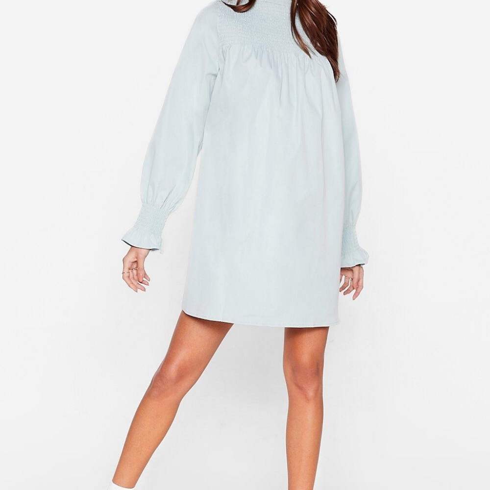 Nasty Gal High Neck Mini Dress Mint Size 10